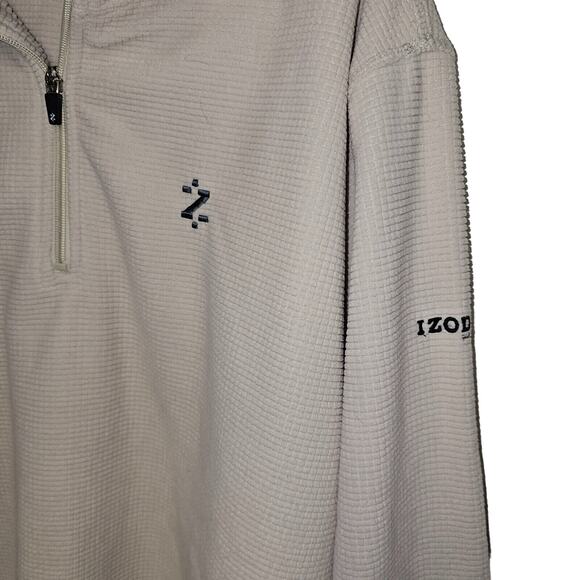 Izod Preform X Mens XL Pullover Sweater Quarter Zip Waffle Weave Y2K Streetwear - Picture 2 of 7